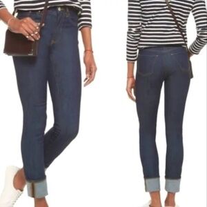 Acne Studios Needle Raw High Rise Slim Jeans (J3)